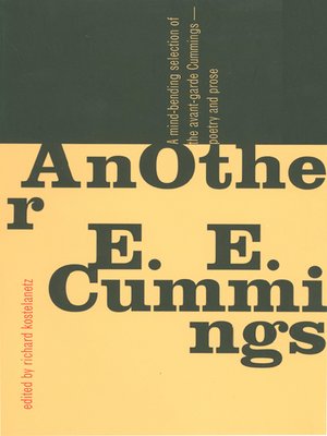 cover image of AnOther E.E. Cummings
